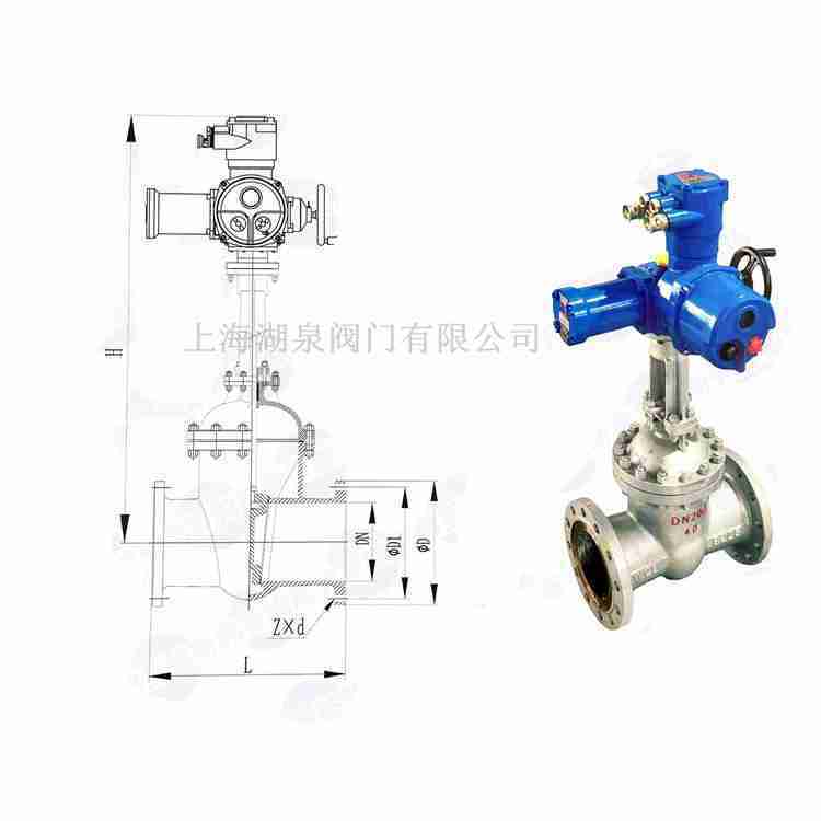 礦用電動閘閥Z941H-40C DN100